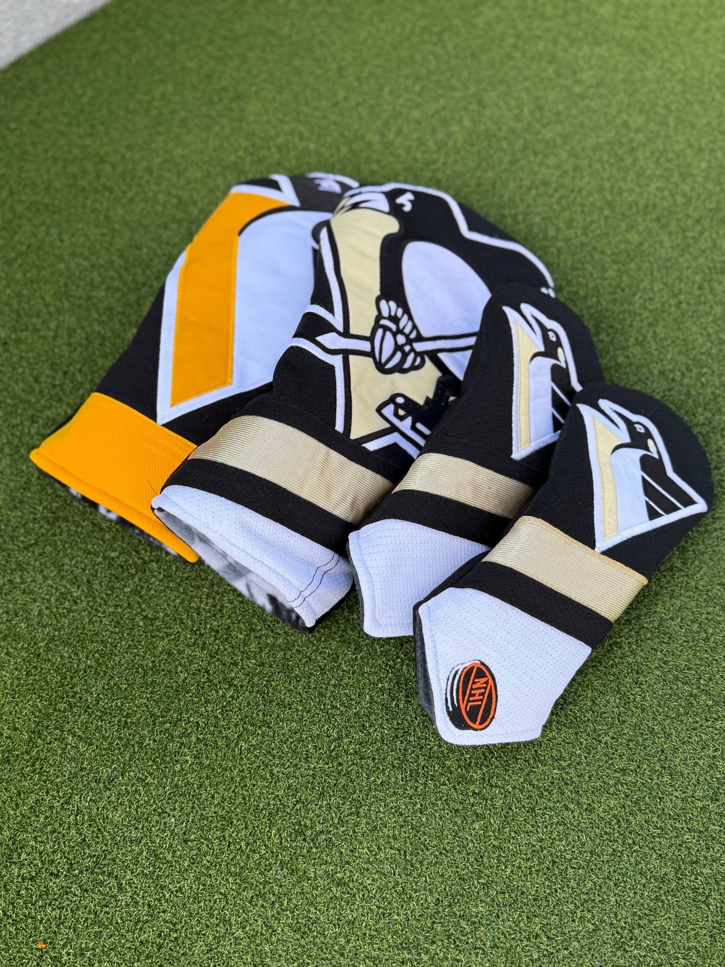 Handmade Pittsburgh Penguins Driver Headcover from Authentic Jersey Fabric - NHL fan gift - Pittsburgh Sports Lover