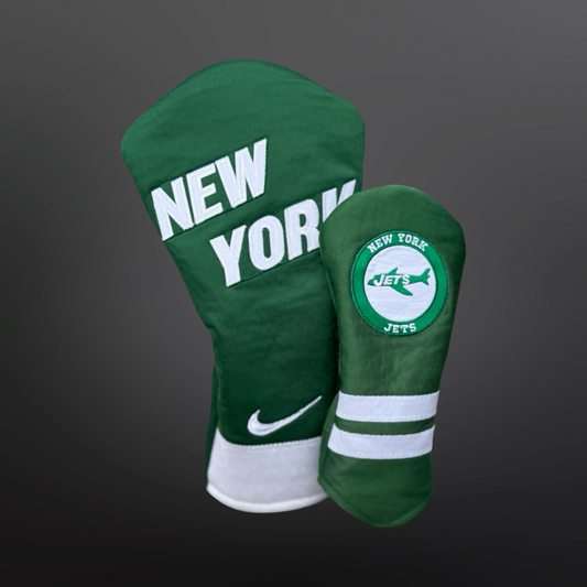 New York Green & White Golf Headcover
