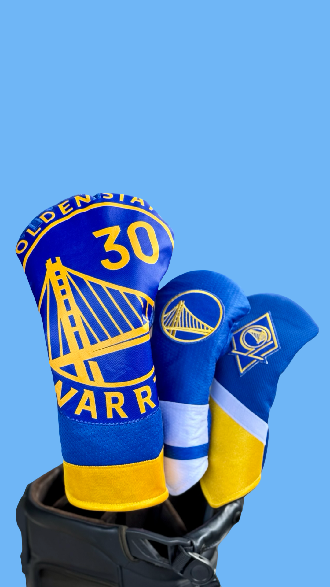 Golden State Warriors Head Cover | 3 Wood or Fairway Wood Cover | Gift for NBA Fan