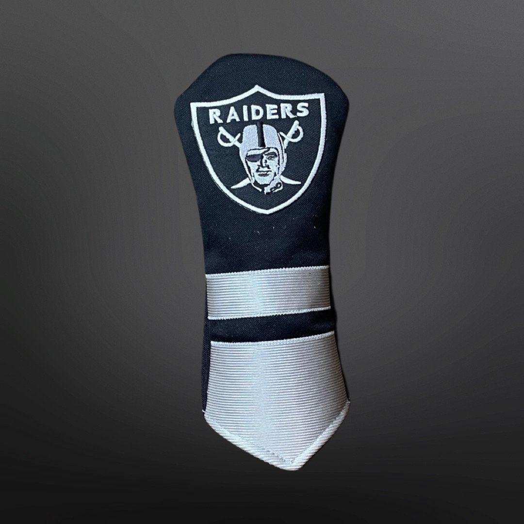Custom Raiders Golf Headcovers | fairway wood or hybrid | gift for raiders fan | gift for golf dad
