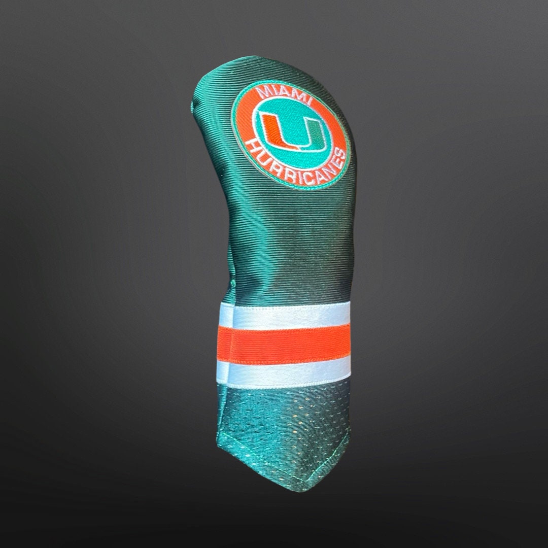 U of miami fairway wood head cover