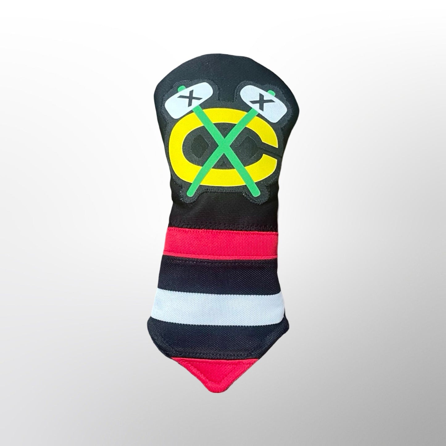 Chicago Blackhawks Golf Head Covers Set - Handcrafted from Blackhawks Jersey - Chicago sports fan