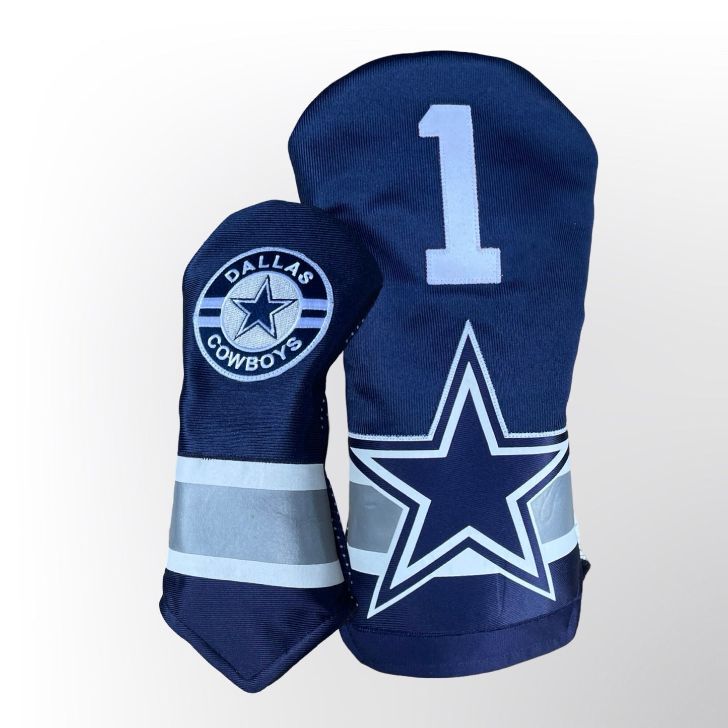 Handmade Dallas Cowboys Golf Head Covers - Custom Jersey Design for Drivers, Fairway Woods & Hybrids - NFL fan gift