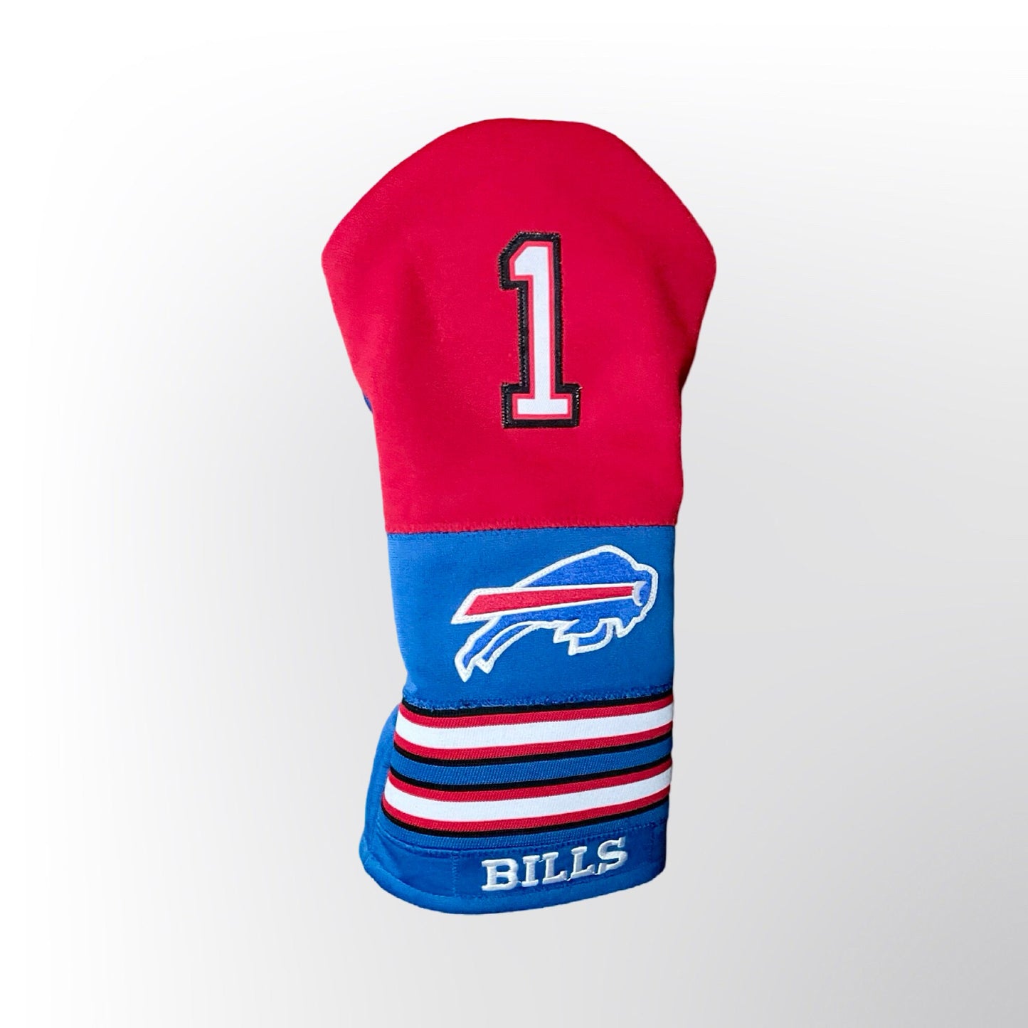 Handmade Buffalo Bills Head Covers-Driver Fairway wood golf covers- NFL fan gift
