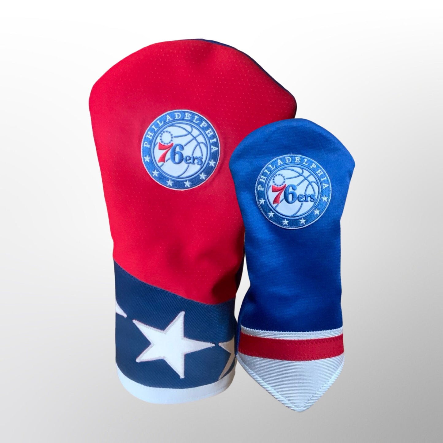 Handmade Philadelphia 76ers Golf Head Covers - Philly sports fans- NBA accessories