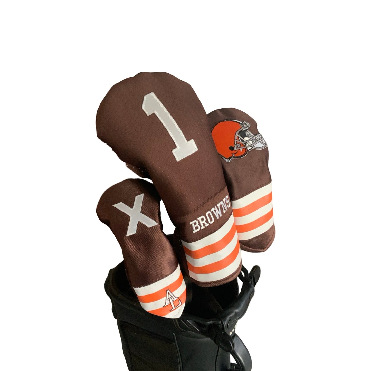 Cleveland Browns NFL Jersey Head Covers Set - Driver, Fairway Wood, Hybrid