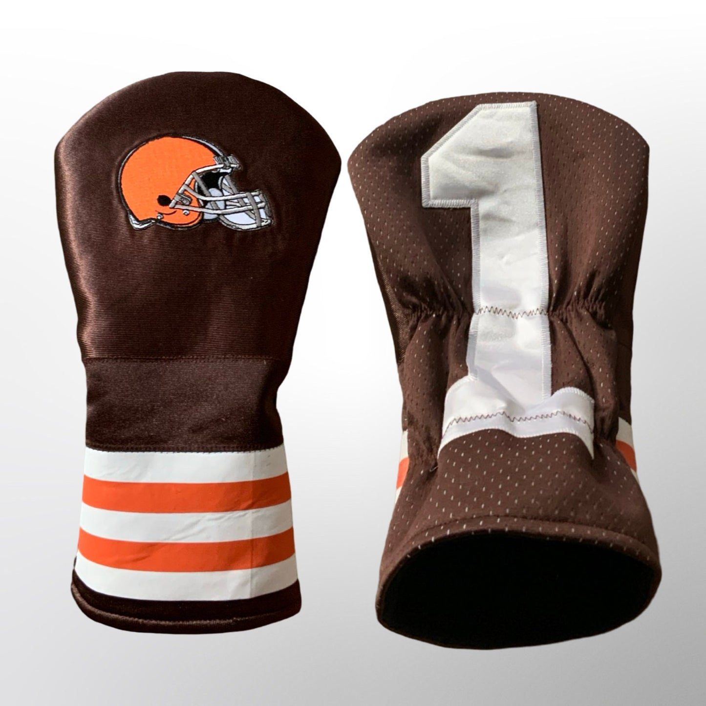 Cleveland Browns NFL Jersey Head Covers Set - Driver, Fairway Wood, Hybrid