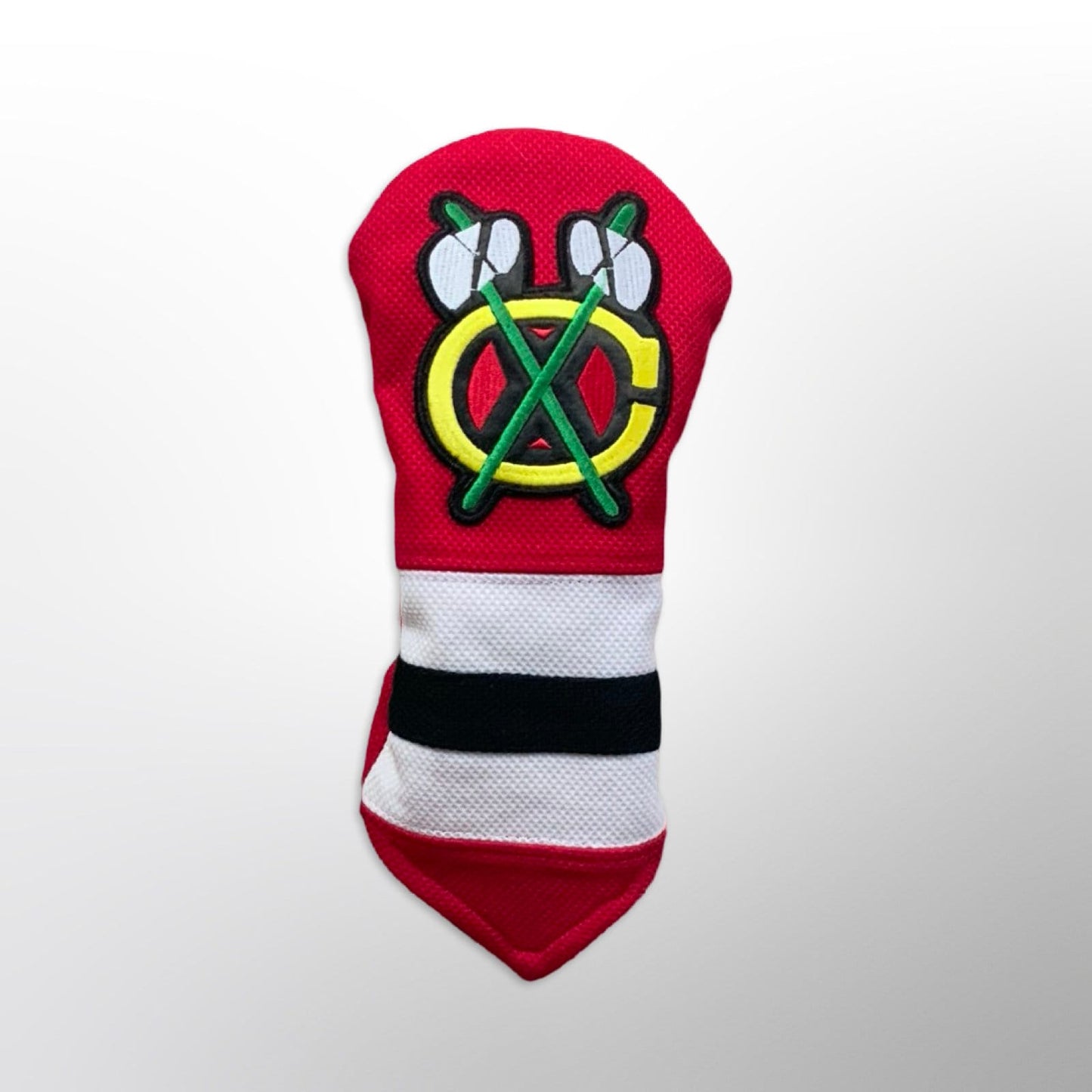 Chicago Blackhawks Golf Head Covers Set - Handcrafted from Blackhawks Jersey - Chicago sports fan