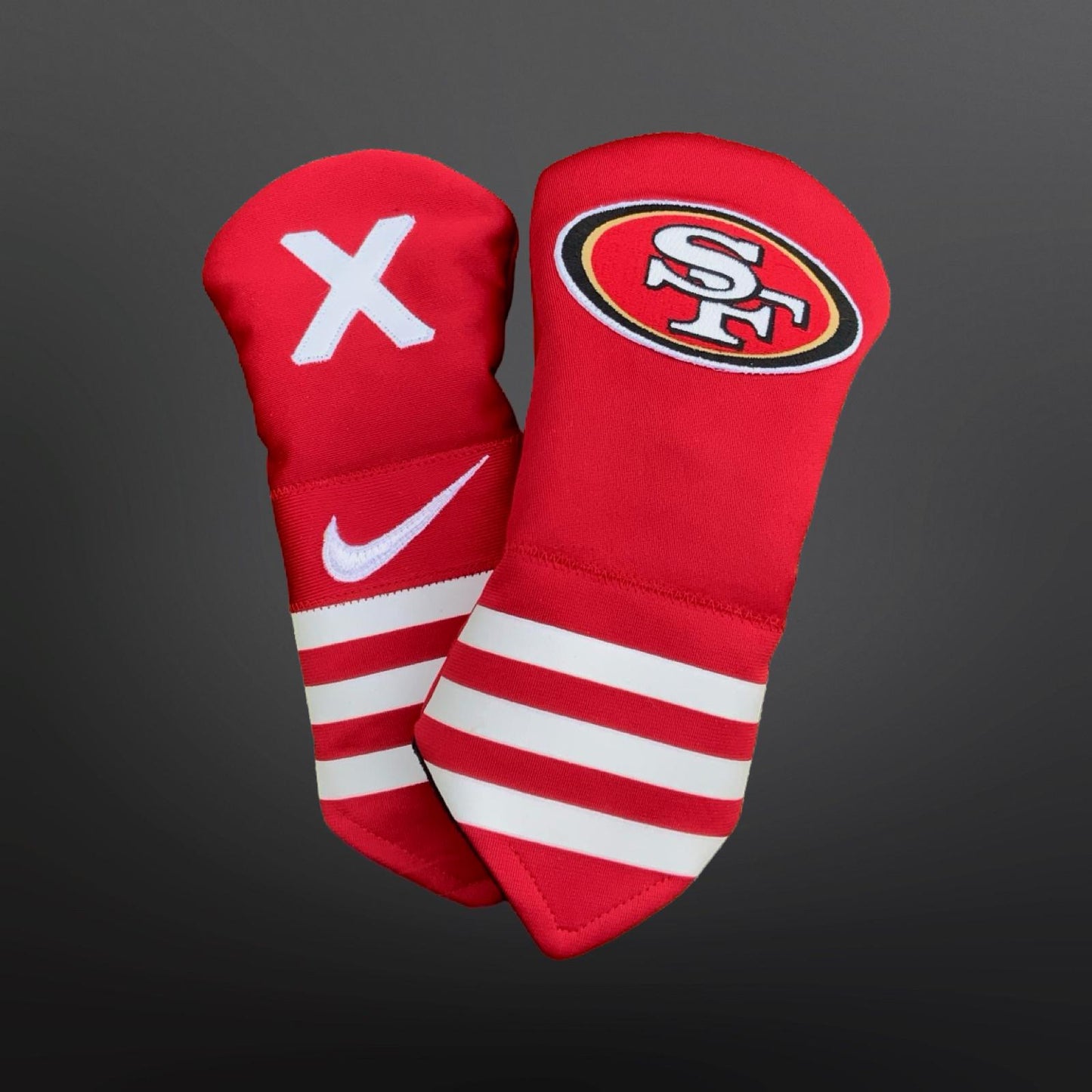 Handmade San Fransico 49ers Golf Headcovers - Driver & Fairway Woods- Gift for him - NFL fan accessories