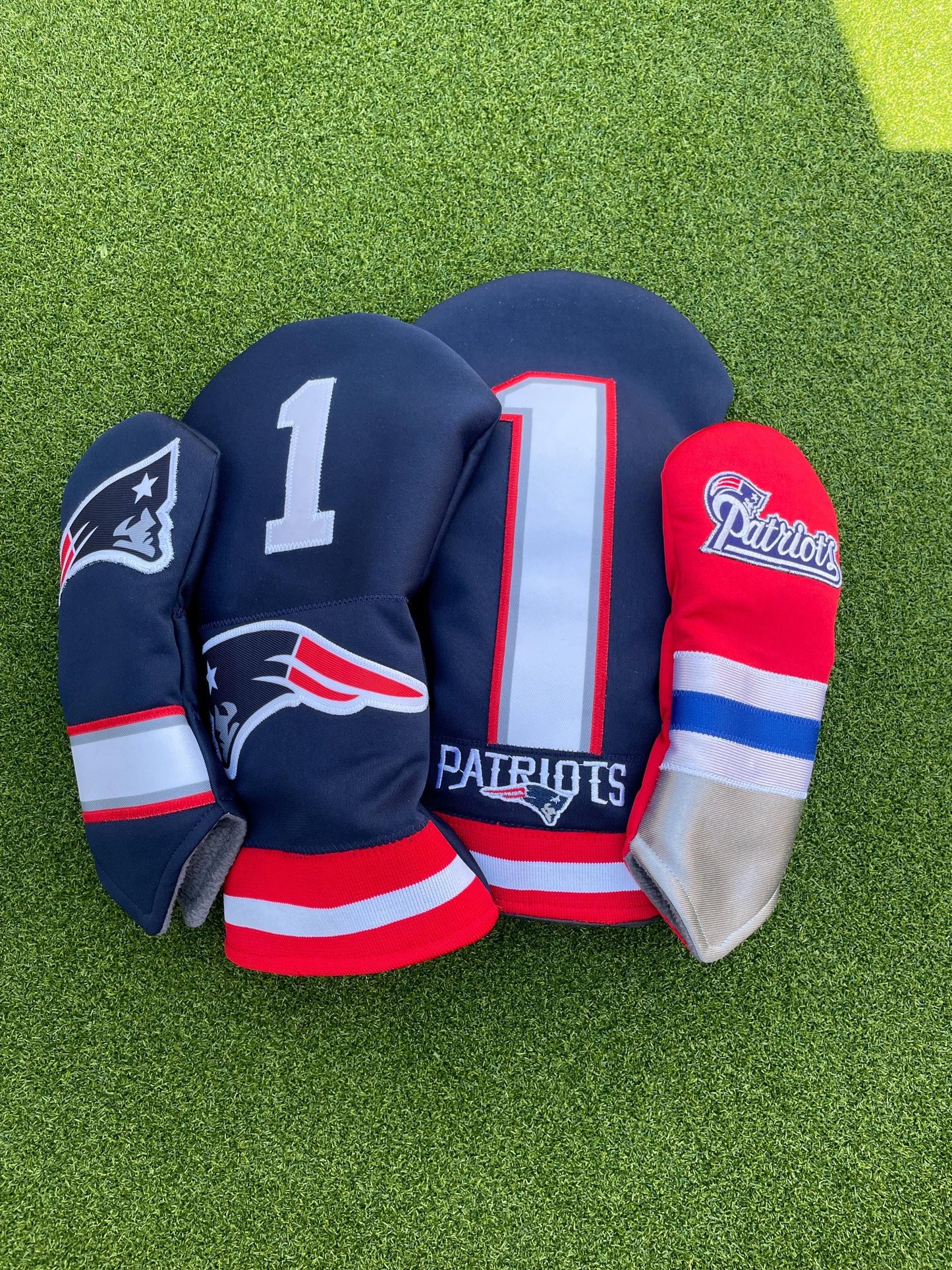 New England Patriots Golf Head Covers | Driver & fairway wood covers | gift for patriots fan