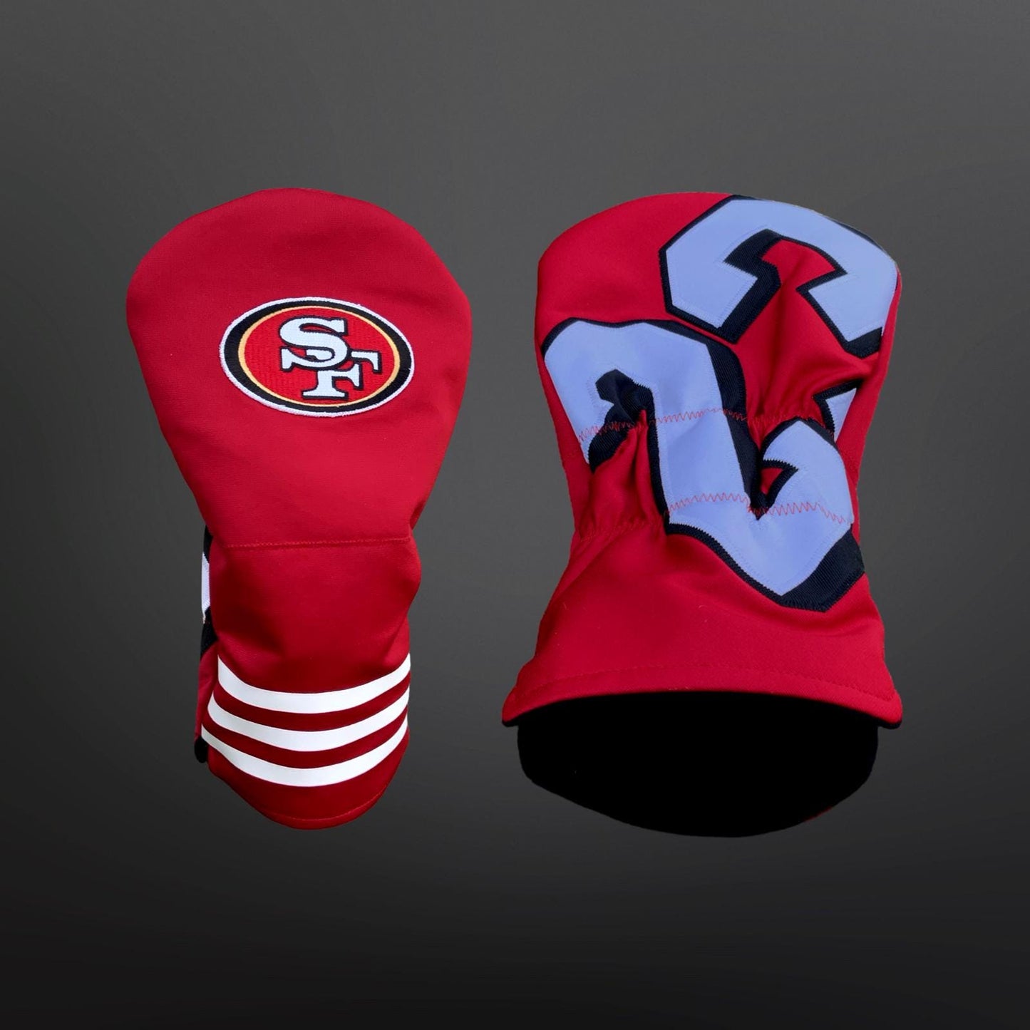 Handmade San Fransico 49ers Golf Headcovers - Driver & Fairway Woods- Gift for him - NFL fan accessories