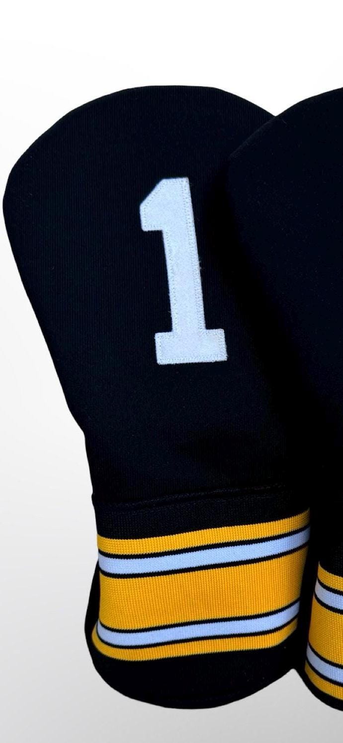 Handmade Pittsburgh Steelers Golf Headcovers - NFL Fan Gift - Pittsburgh Sports Lover