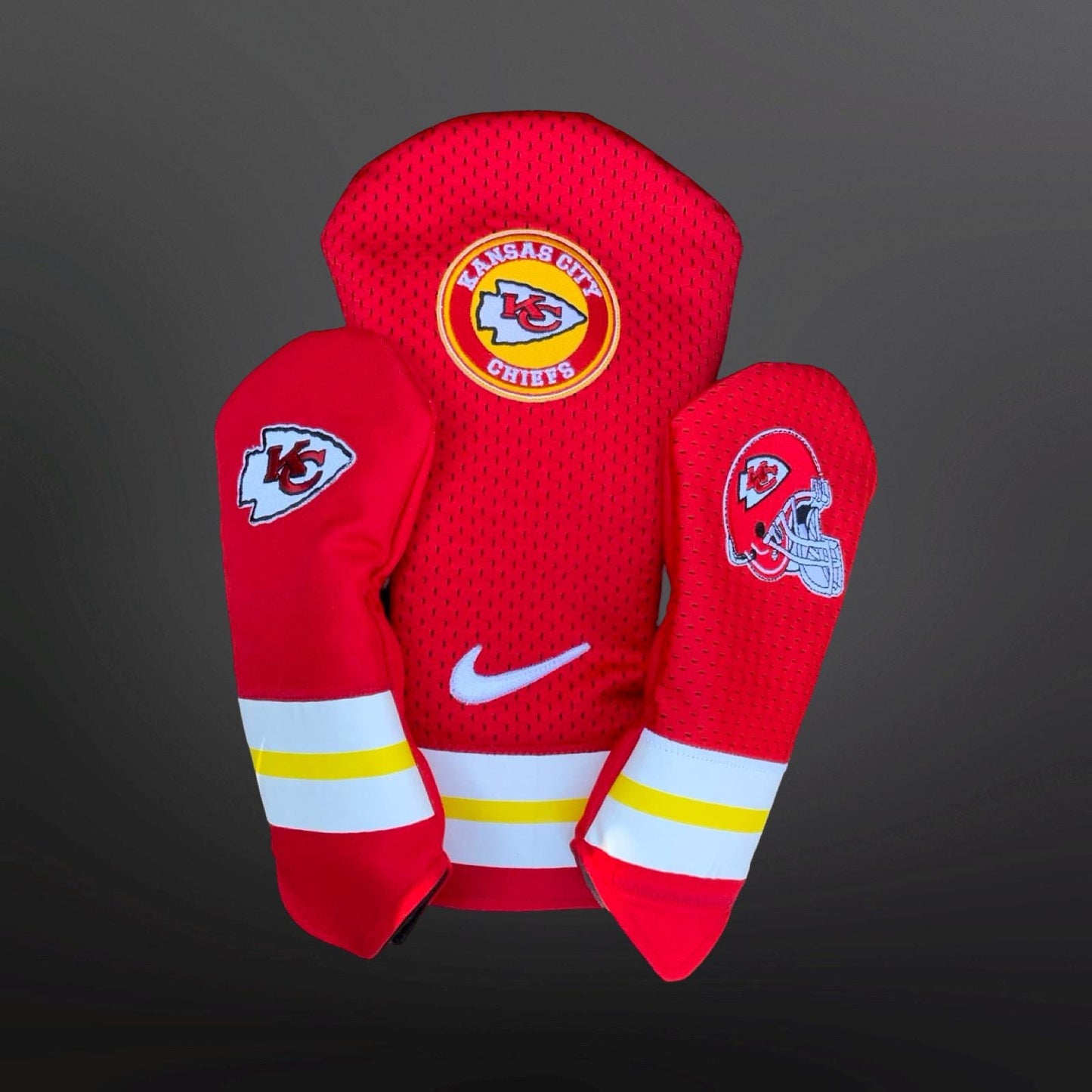 Handmade Kansas City Chiefs Golf Headcover -3 Wood or any Fairway Wood- NFL fan gift