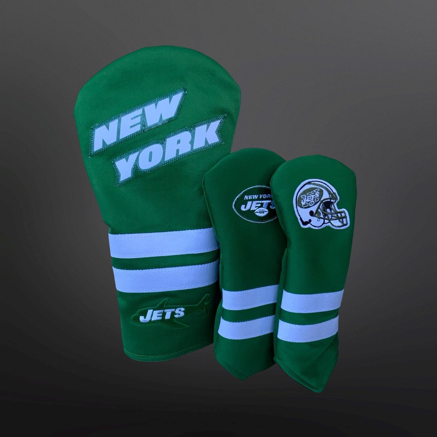 Handmade New York Jets Golf Head Cover Set | Driver fairway wood & Hybrid | New York sports fan