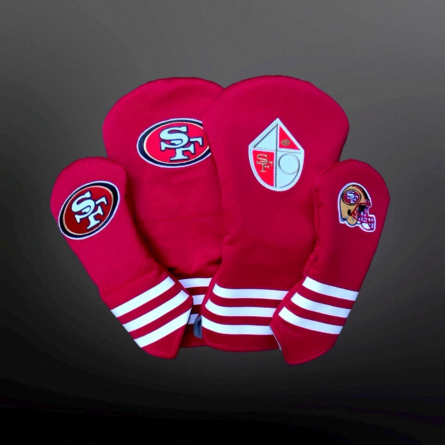 Handmade San Fransico 49ers Golf Headcovers - Driver & Fairway Woods- Gift for him - NFL fan accessories
