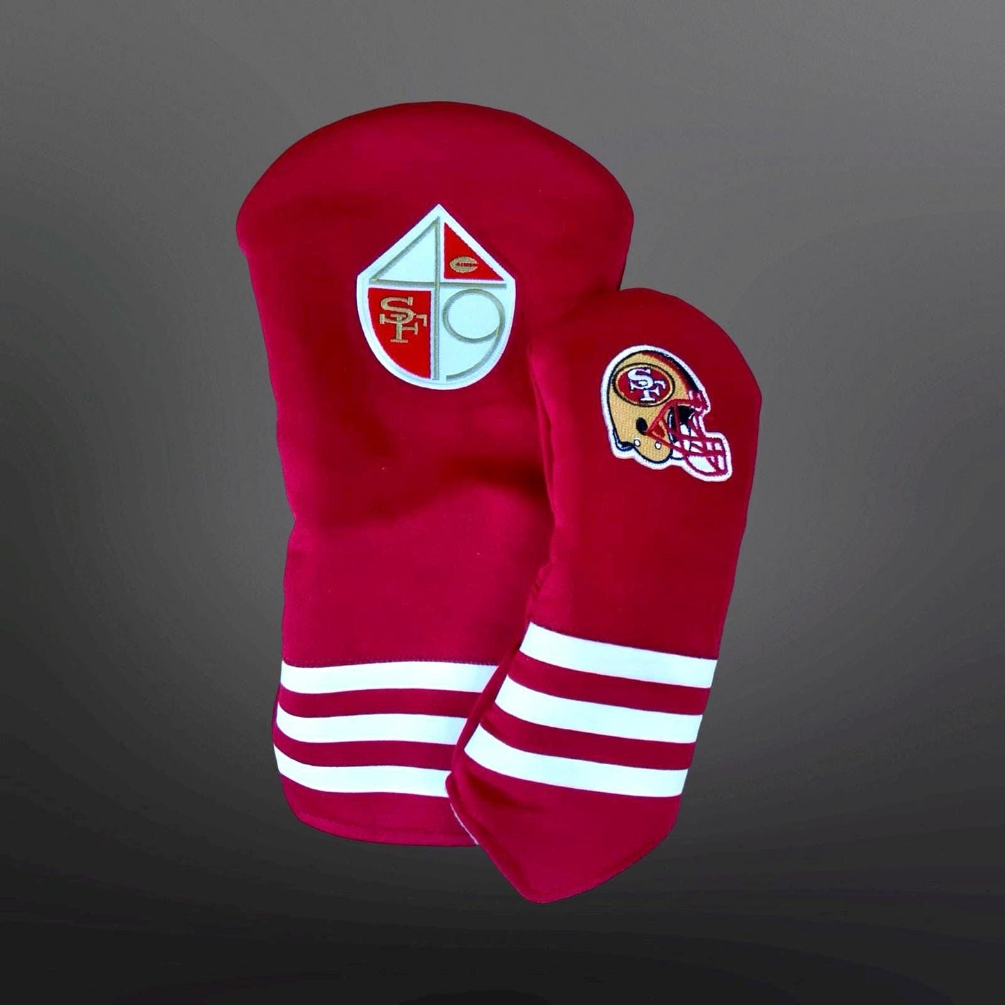 Handmade San Fransico 49ers Golf Headcovers - Driver & Fairway Woods- Gift for him - NFL fan accessories