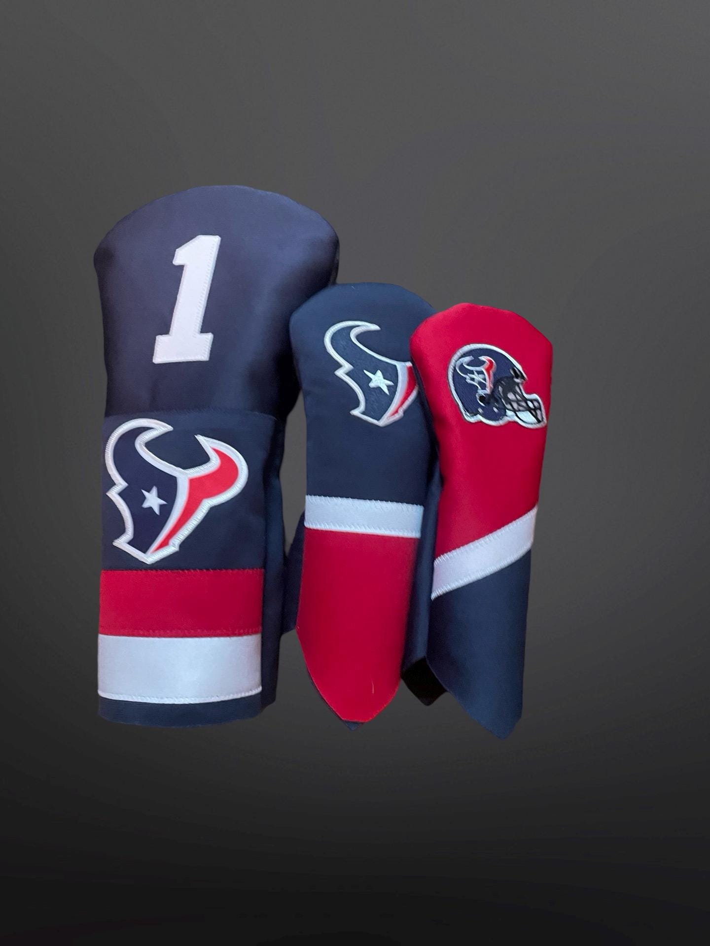 Houston Texans Golf Club Covers | Personalized Options for Driver, Fairway, and Hybrid Clubs - NFL fan gift