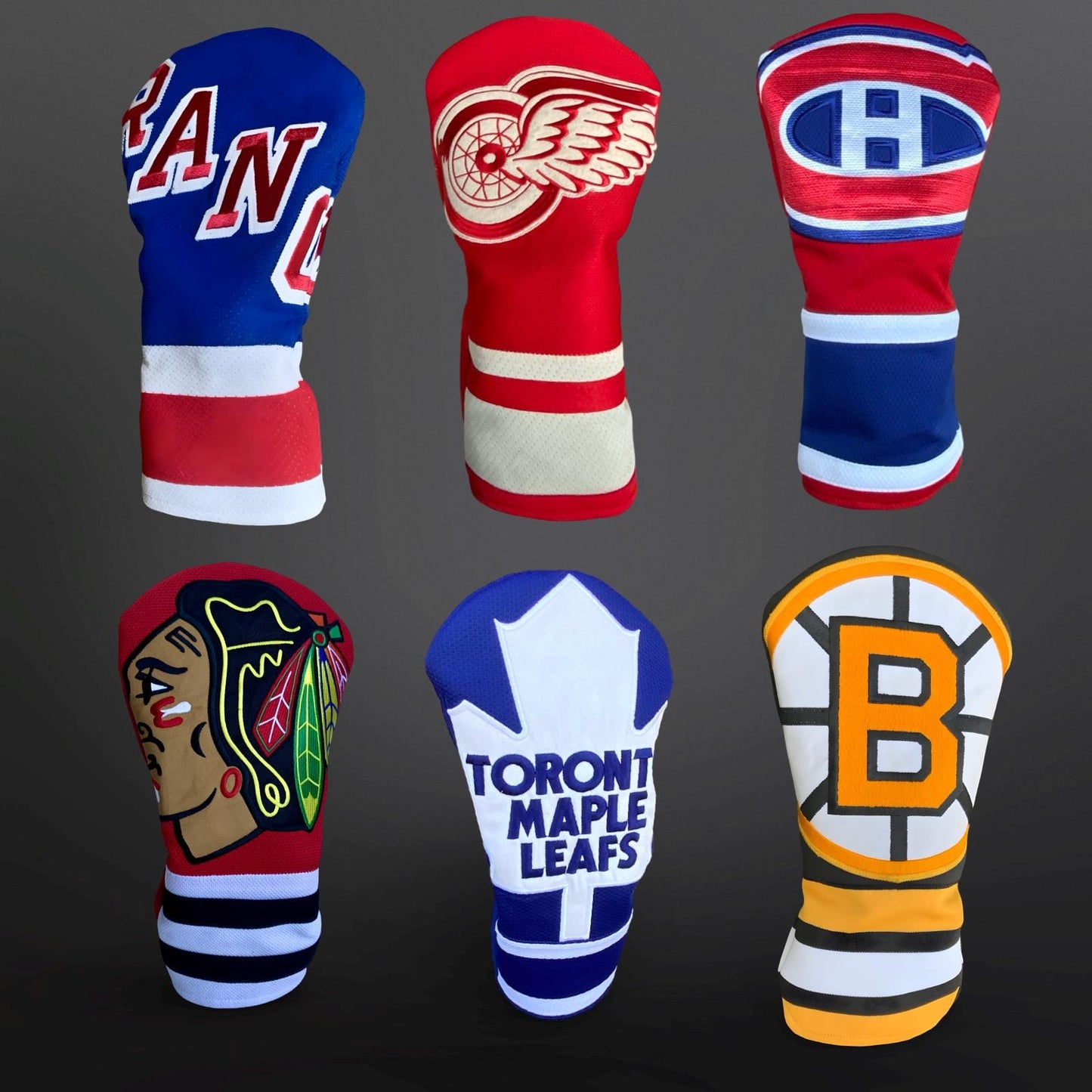 Handmade Montreal Canadiens Golf Headcover Set - NHL Jersey Driver, Fairway & Hybrid! NHL Fan gift