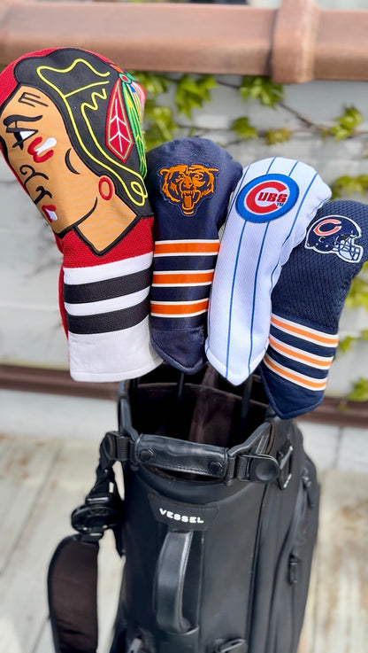 Chicago Hockey Golf Headcovers - Blackhawks Inspired