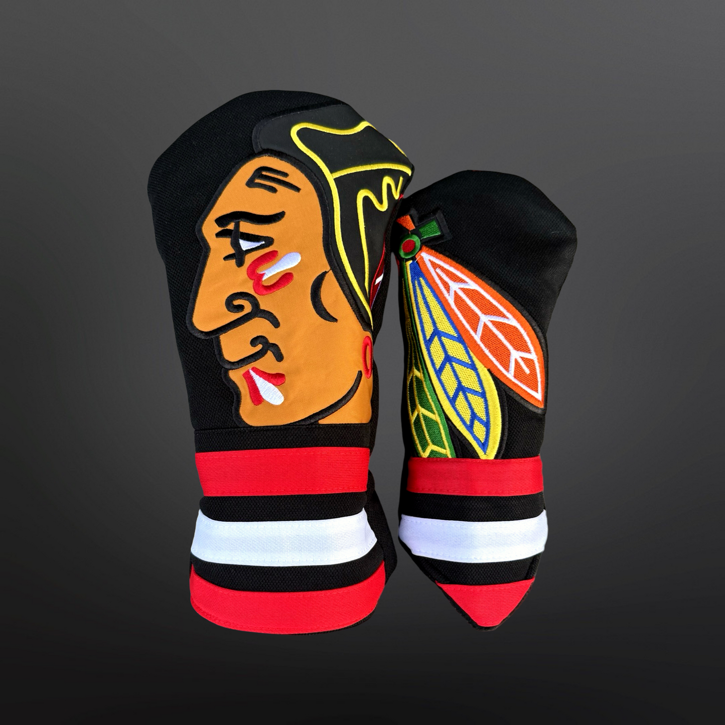 Chicago Hockey Golf Headcovers - Blackhawks Inspired
