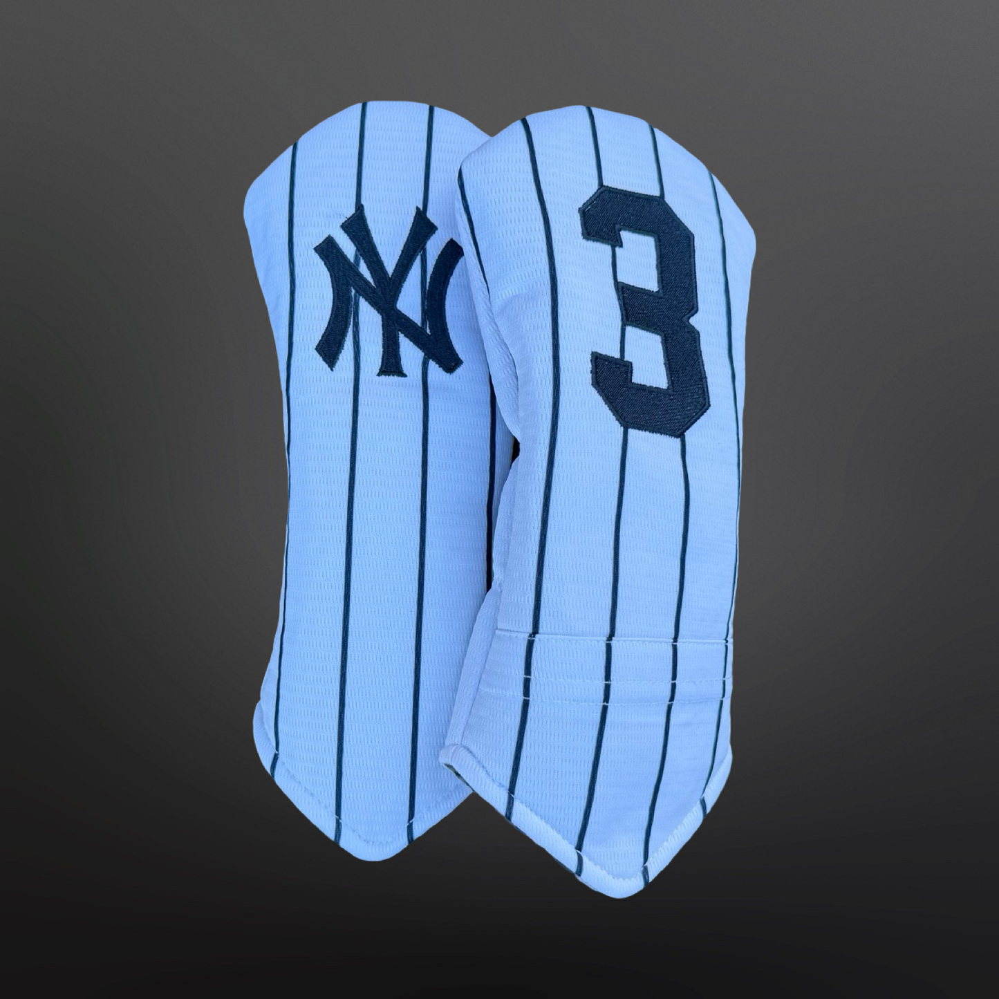 New York Navy & White Pinstripe Golf Headcovers