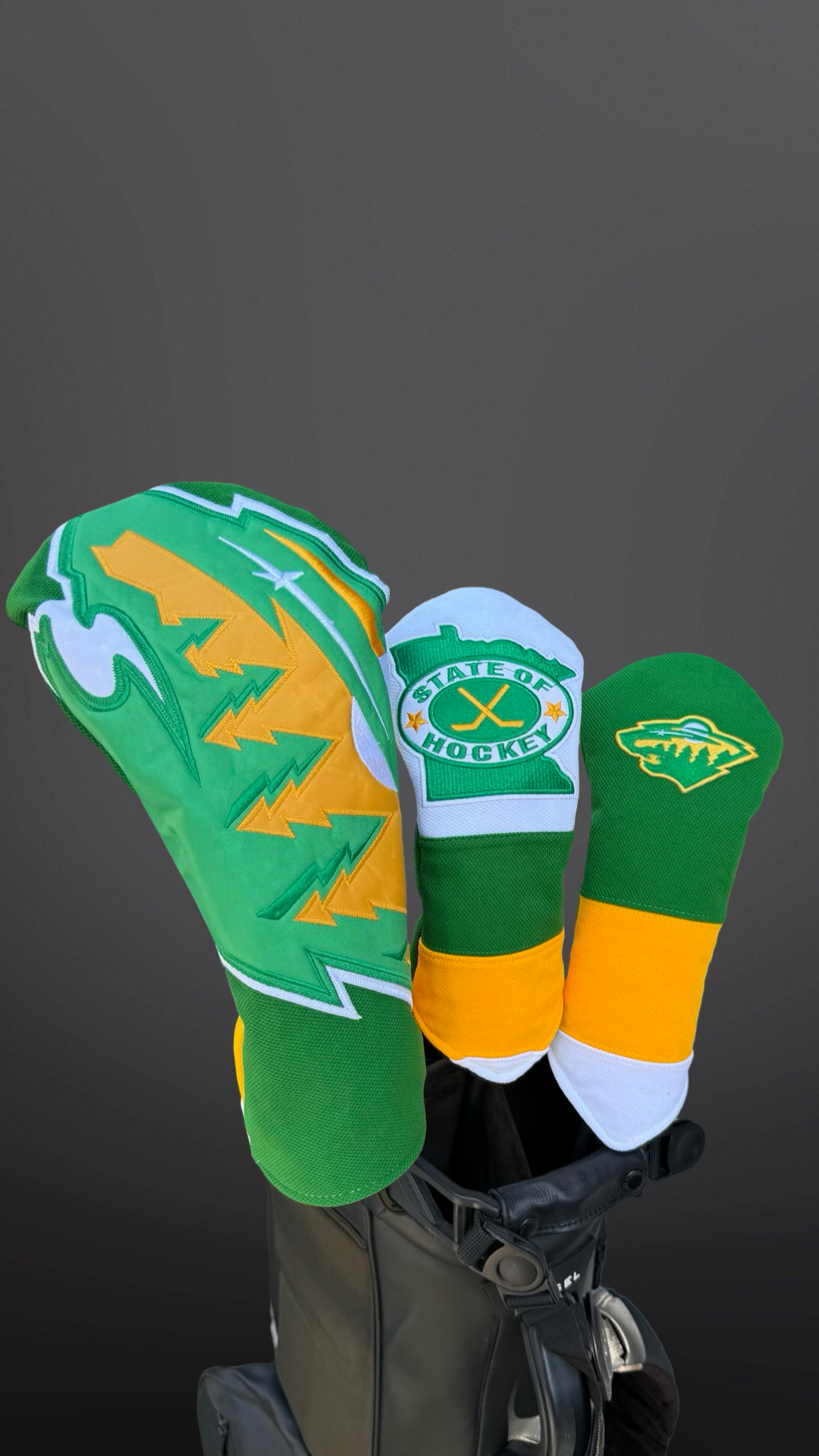 Minnesota Hockey Golf Headcovers - Wild Inspired