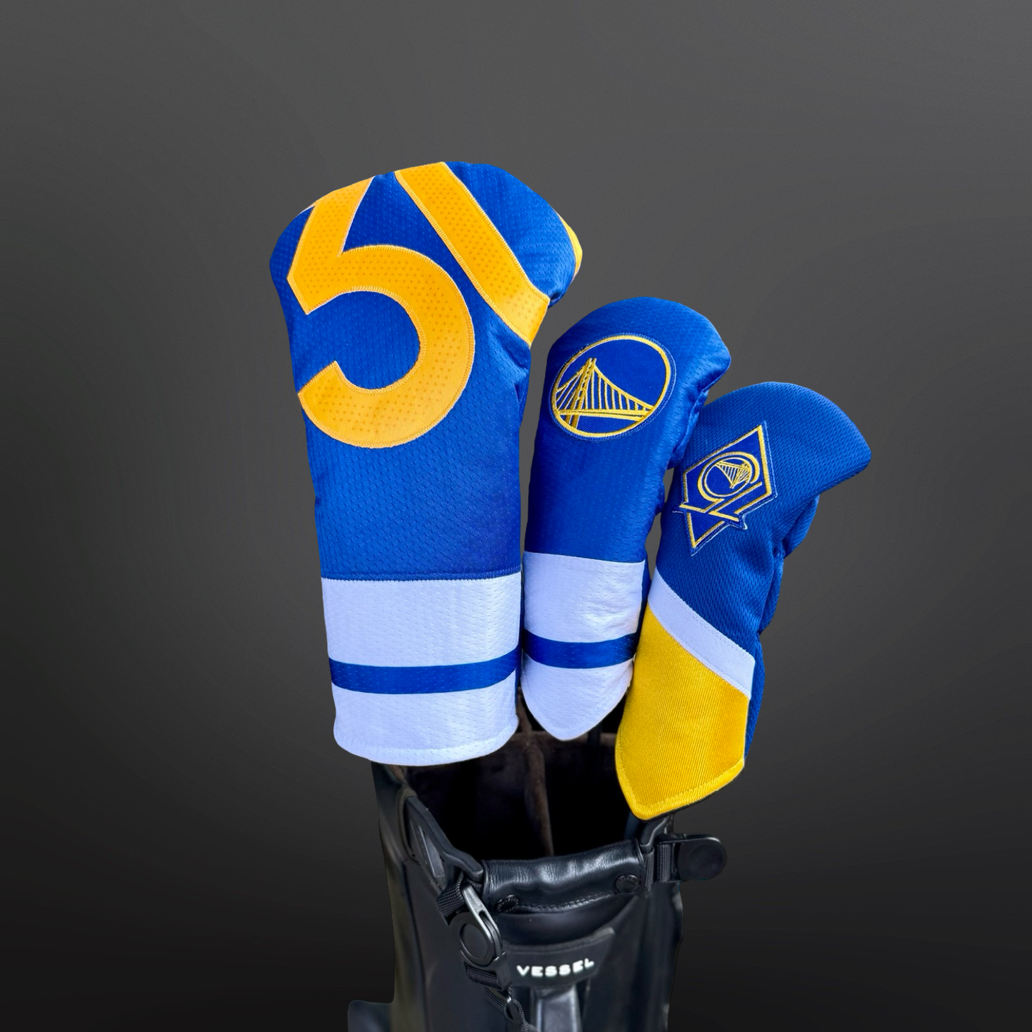 Golden State Basketball Golf Headcovers- Warriors Inspired