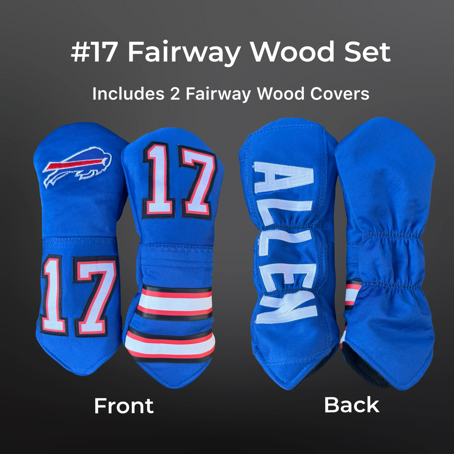 Buffalo Football Golf Headcovers – Bills Inspired