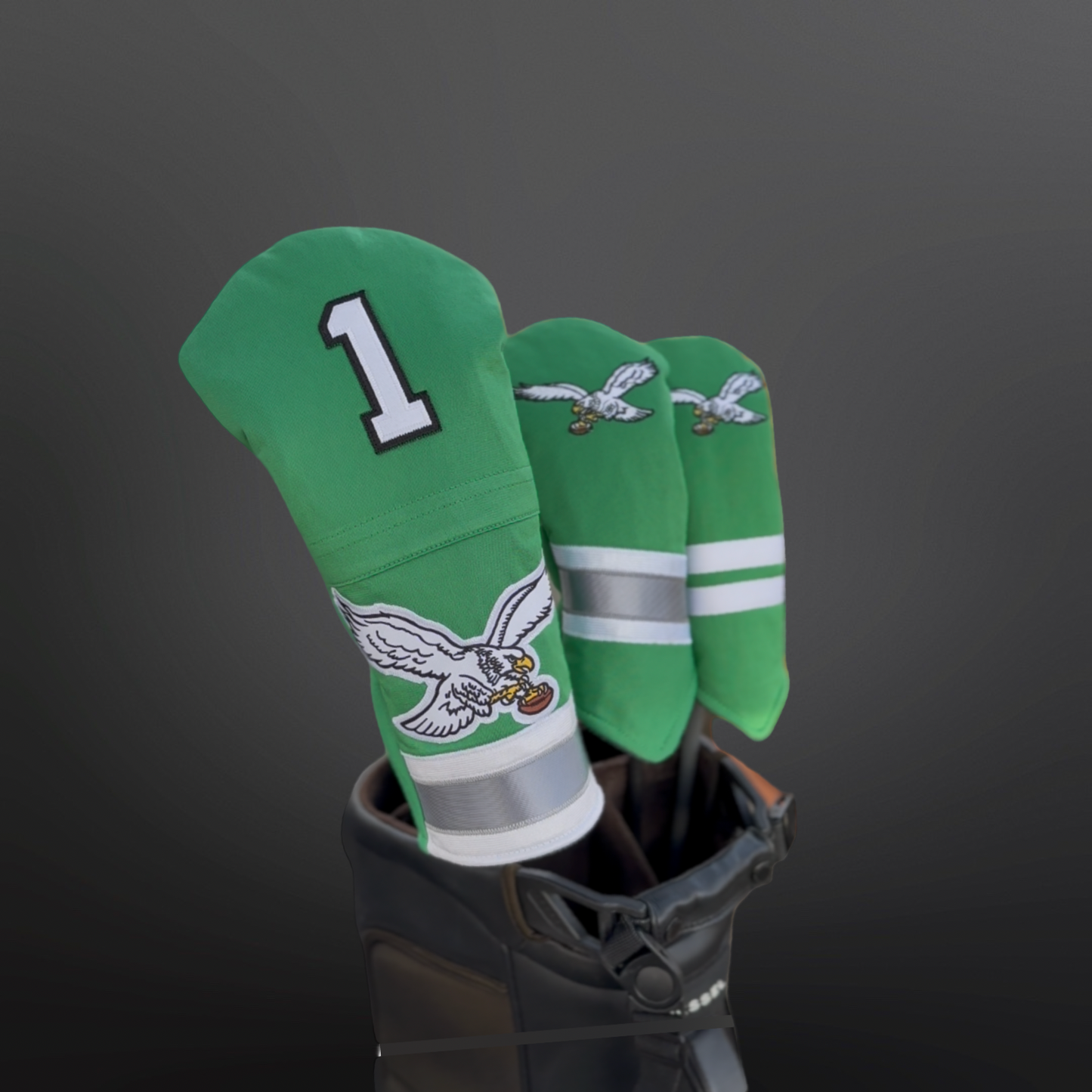 Philadelphia Football Fairway & Hybrid Headcovers – Eagles Inspired